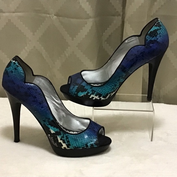 Lulu Townsend Peep Toe Stiletto Heel Shoes - Picture 8 of 14